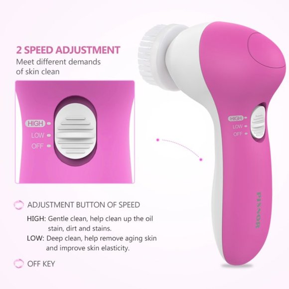 Facial Cleansing Brush | Face Scrubber Exfoliator - Picture 5 of 7